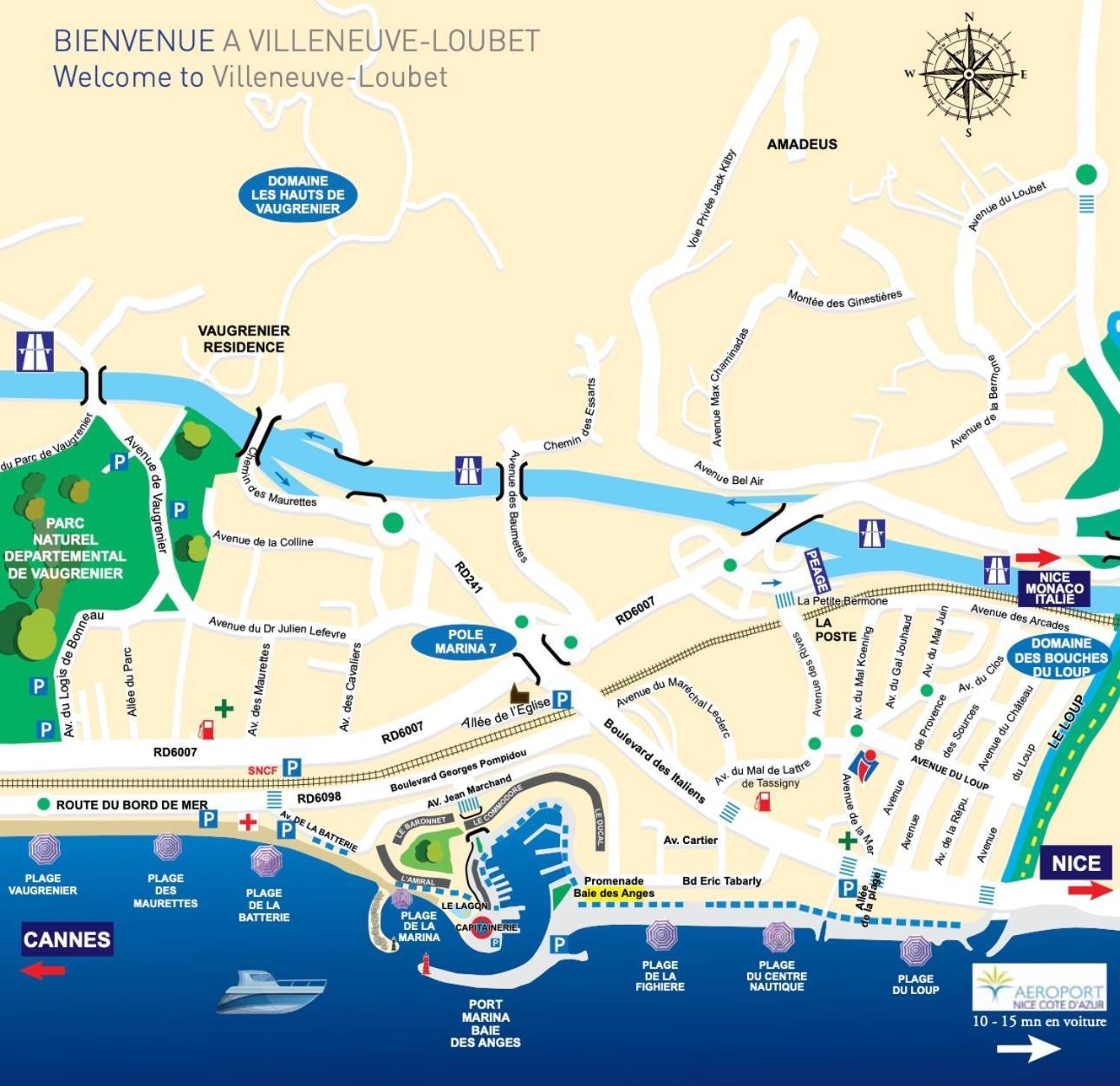 4 Pers , 100M De La Plage Marina Baie Des Anges French Riviera Villeneuve-Loubet Eksteriør bilde